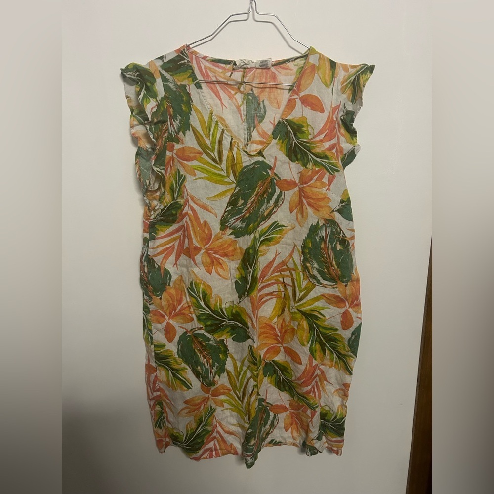 Floral Linen Dress